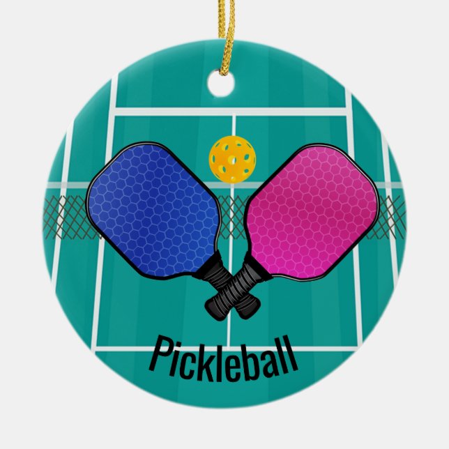 Ornamento de Pickleball (Frente)