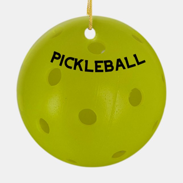Ornamento De Pickleball Para A Árvore (Traseira)