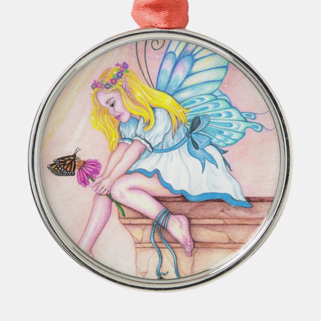 Ornamento de Pixie Azul (Frente)
