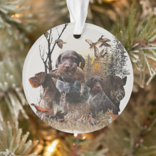 Ornamento de Ponteiro Wirehaired Alemão