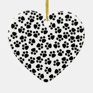 ornamento de porcelana para impressão cardíaca