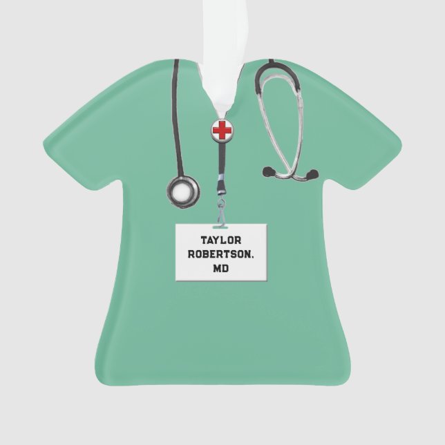 Ornamento de Presente de Dra. Holiday (Frente)