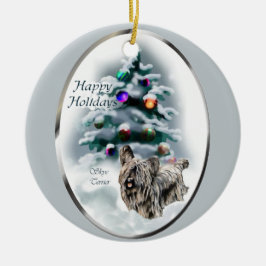 Ornamento de presentes de Natal Skye Terrier