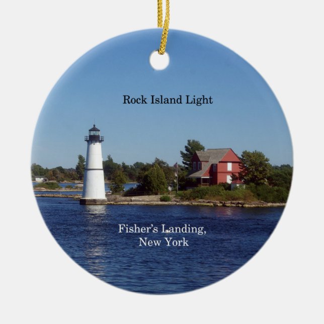 Ornamento de Rock Island Light (Frente)