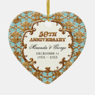 Ornamento de Rua ouro Francesa para 50º Aniversári