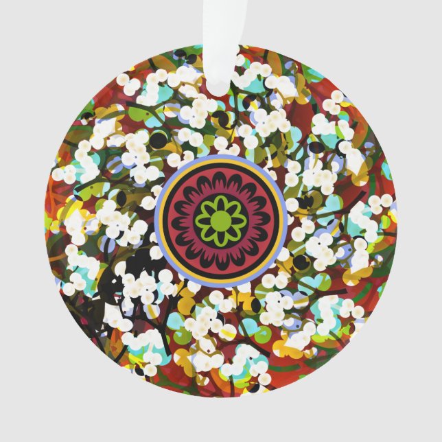 Ornamento de Saudações de Mah Jongg (Frente)