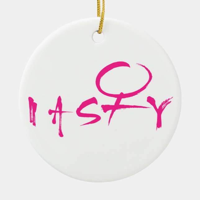 Ornamento de Símbolos Femininos Desagradáveis (Frente)