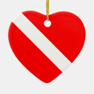 Ornamento de Sinalizador de Disco Scuba (lado dupl