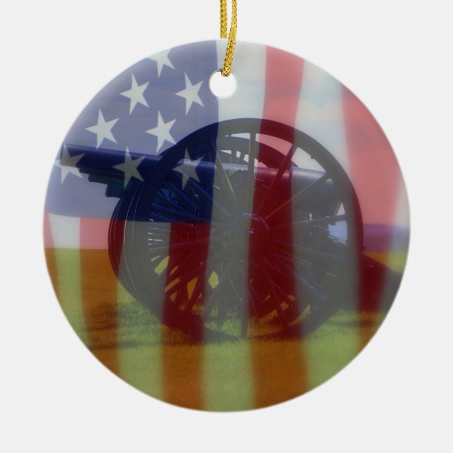 Ornamento de Sinalizador e Canhão (Frente)