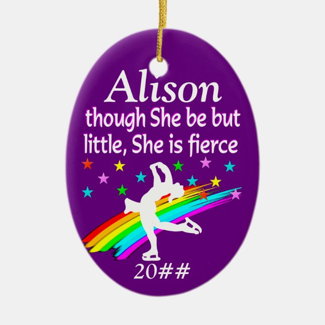 ORNAMENTO DE SKATER PERSONALIZADO PEQUENO MAS FIER (Frente)