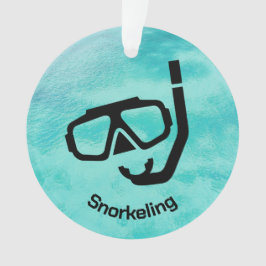 Ornamento de Snorkeling Personalizado