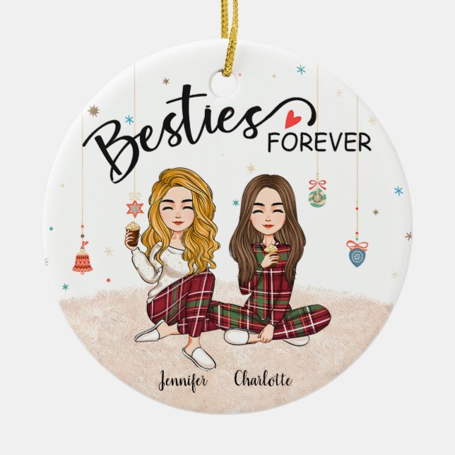 Ornamento de SoulSisters de Amigos Personalizados (Frente)
