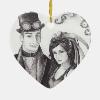 Ornamento de Steampunk do ornamento do casamento