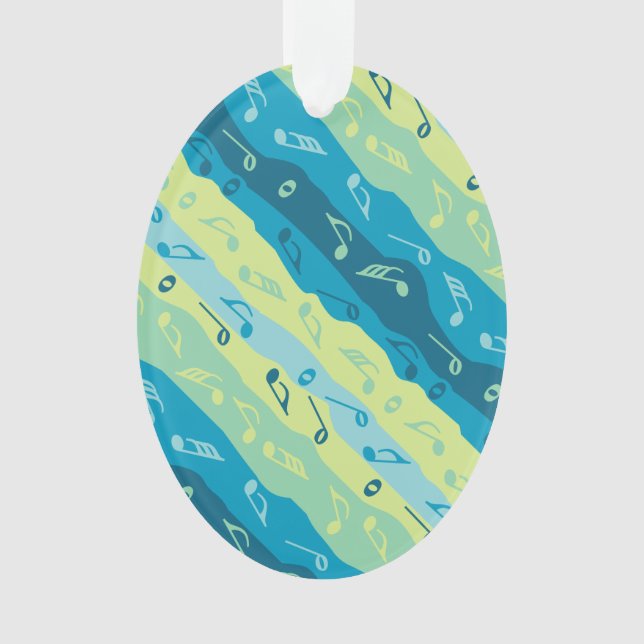 Ornamento de Stripes de Nota de Música (Frente)