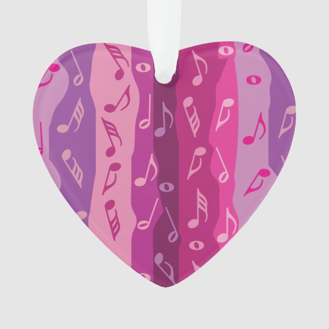 Ornamento de Stripes de Nota de Música (Frente)