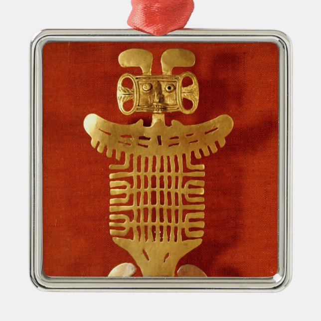 Ornamento de Tolima sob a forma do humano-dirigido (Frente)