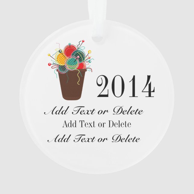 Ornamento de tricô - SRF (Verso)