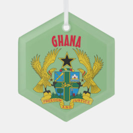 Ornamento de Vidro Personalizado do Gana