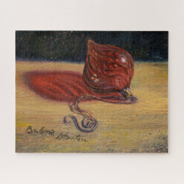 "Ornamento de Vidro Vermelho" Quebra-cabeça de Vid