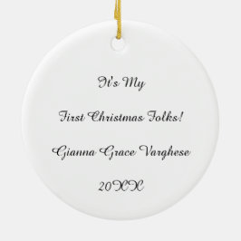 Ornamento de Woofmas de Feliz Personalizada