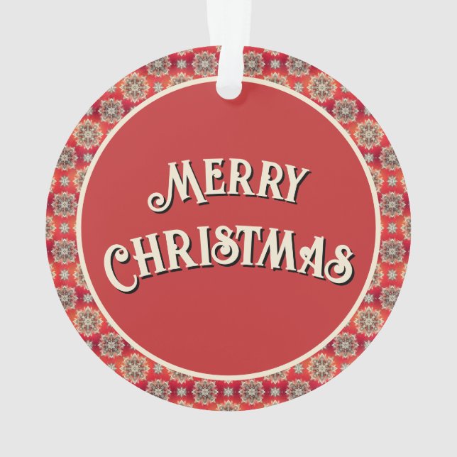 Ornamento December Snowflakes  (Verso)