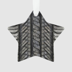 Ornamento Declive Automotivo da Borracha de Pneus Pretos