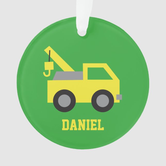 Ornamento Decoração amarela bonito da sala dos meninos do (Frente)