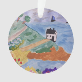 Ornamento Decoração da Costa de Verão e da Flor em Árvores A