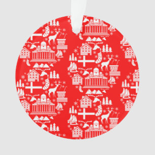 Ornamento Decoração de Natal tradicional finlandesa