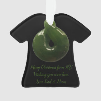 Ornamento Decoração única do Xmas Nova Zelândia Greenstone