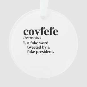 Ornamento Definição de Covfefe - uma palavra falsificada
