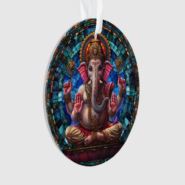 Ornamento Deidade Hindu Espiritual Ganesha Deus Hindu Religi (Frente)