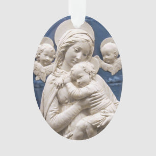 Ornamento Della Robbia Madonna e Child Renaissance Art