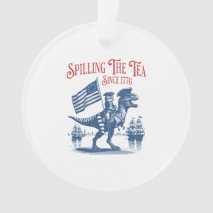 Ornamento Derramando o Chá Desde 1773 Citação Fofa
