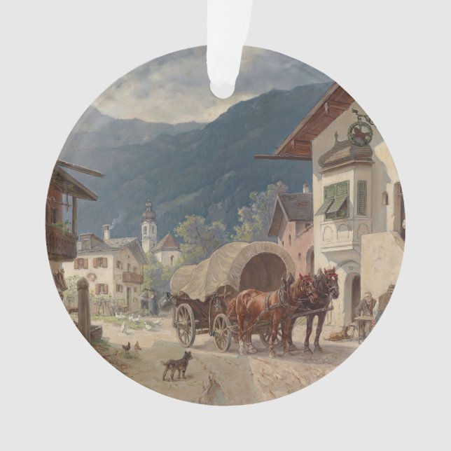 Ornamento Descanso em frente à Inn - Désiré Thomassin (Frente)