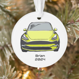 Ornamento Desenho Amarelo da Mão do SUV Veículo Elétrico