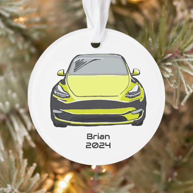 Ornamento Desenho Amarelo da Mão do SUV Veículo Elétrico (Árvore)