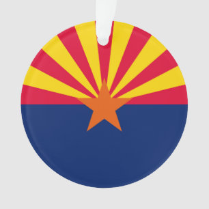 Ornamento Desenho da Bandeira do Estado do Arizona
