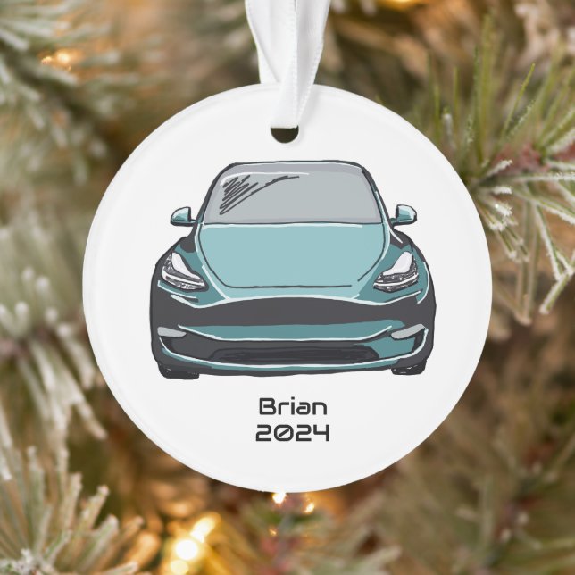 Ornamento Desenho Desenho da Mão do veículo elétrico SUV (Árvore)