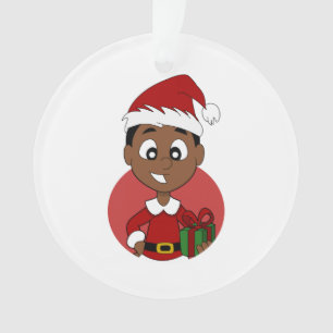 Ornamento Desenhos animados do menino do Natal