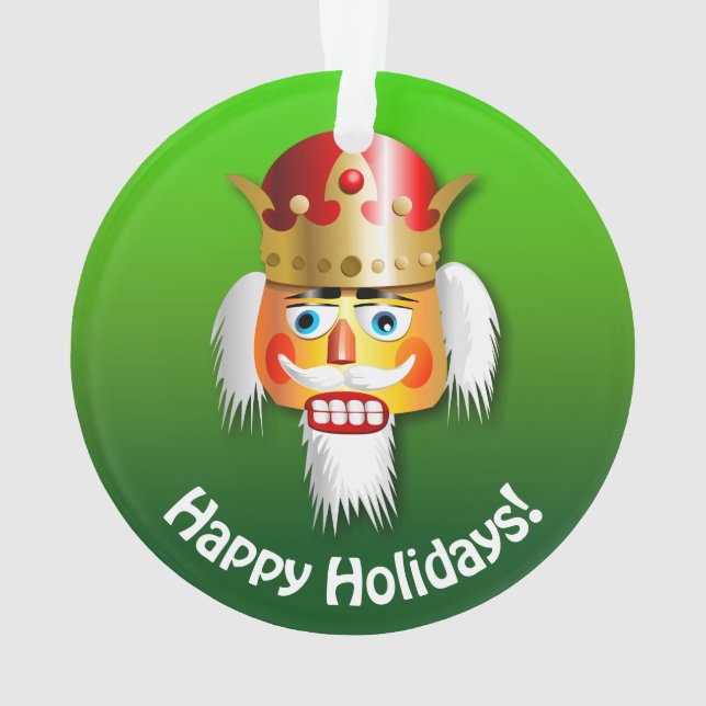 Ornamento Desenhos animados personalizados do Nutcracker do (Verso)