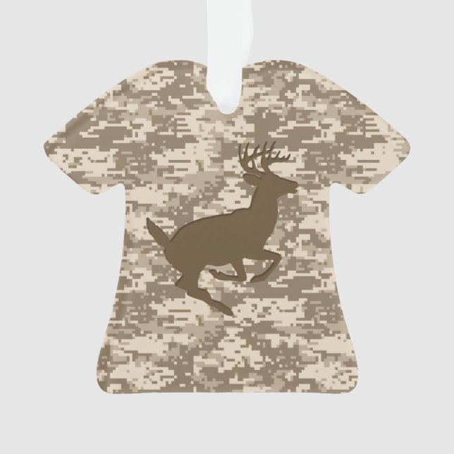 Ornamento Desert Digital Camouflage Deer Camo Patterno (Frente)