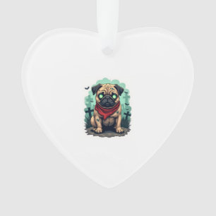 Ornamento Desfile de Pug Zumbi