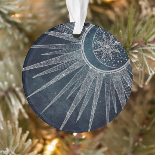 Ornamento Design azul de Mandala