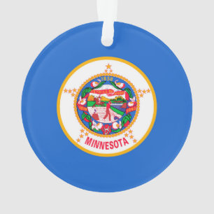 Ornamento Design da bandeira do estado de Minnesota