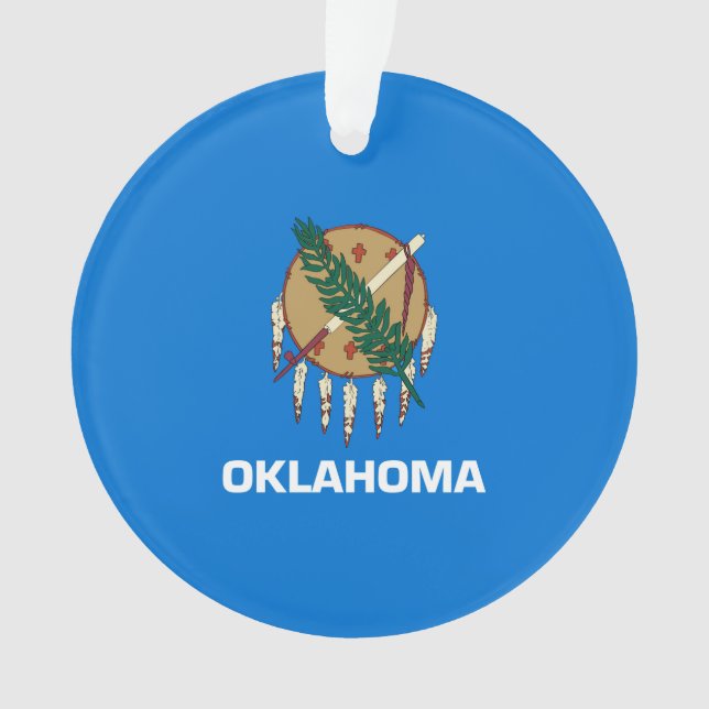 Ornamento Design da bandeira do estado de Oklahoma (Frente)