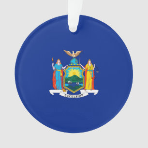 Ornamento Design da bandeira dos Estados de Nova Iorque