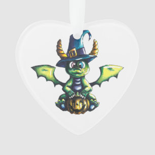 Ornamento Design de Dragão de Halloween