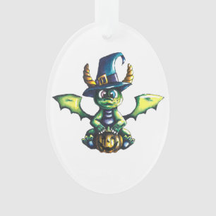 Ornamento Design de Dragão de Halloween
