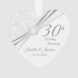 Ornamento Design de Lembrança de Aniversário de Casamento de